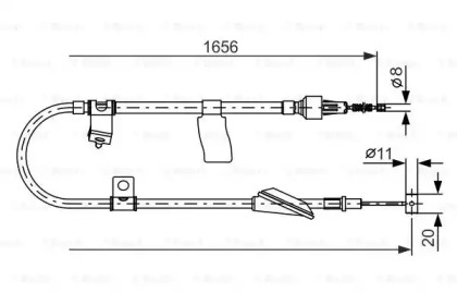 Трос BOSCH 1 987 477 610