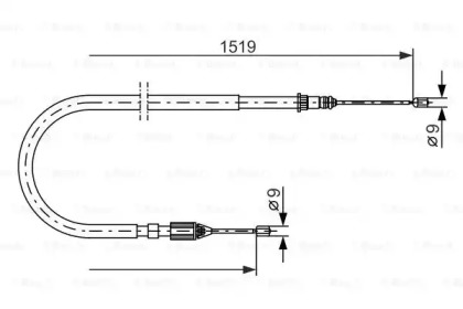 Трос BOSCH 1 987 477 654