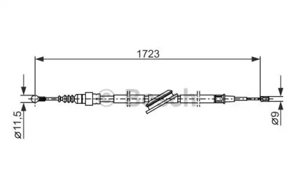 Трос BOSCH 1 987 477 686