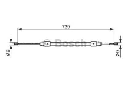 Трос BOSCH 1 987 477 691