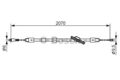 Трос BOSCH 1 987 477 700