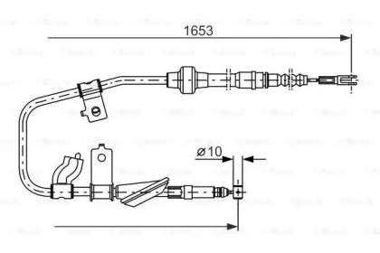 Трос, стояночная тормозная система BOSCH 1 987 477 738