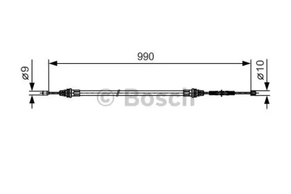 Трос BOSCH 1 987 477 751