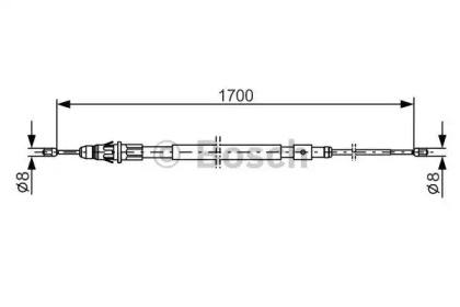 Трос BOSCH 1 987 477 823