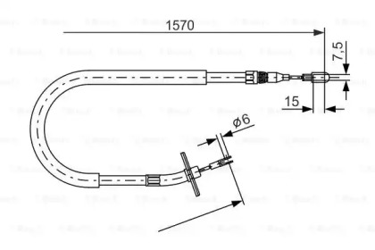 Трос BOSCH 1 987 477 861