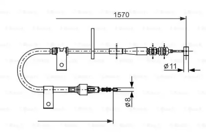 Трос BOSCH 1 987 477 875