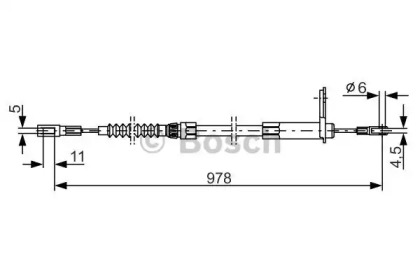 Трос BOSCH 1 987 477 900