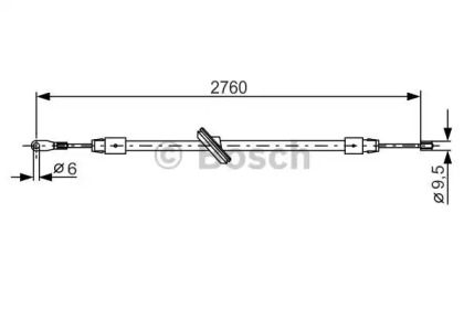 Трос BOSCH 1 987 477 901