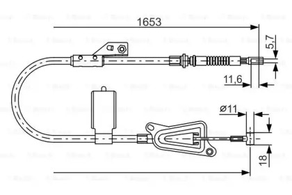 Трос BOSCH 1 987 477 915