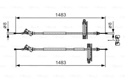 Трос BOSCH 1 987 477 930