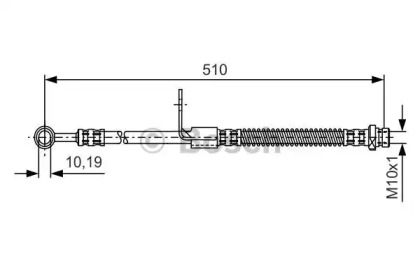 Тормозной шланг BOSCH 1 987 481 156