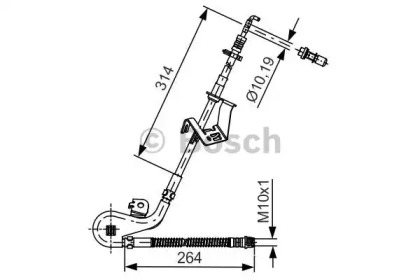 Тормозной шланг BOSCH 1 987 481 428