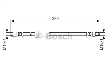 Тормозной шланг BOSCH 1 987 481 493