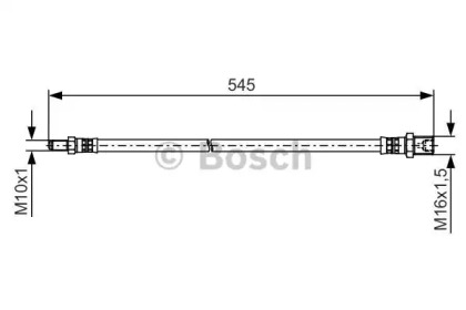 Тормозной шланг BOSCH 1 987 481 507