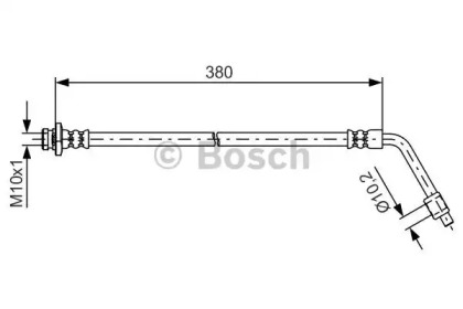 Тормозной шланг BOSCH 1 987 481 623