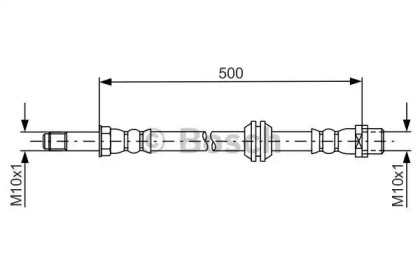 Тормозной шланг BOSCH 1 987 481 676