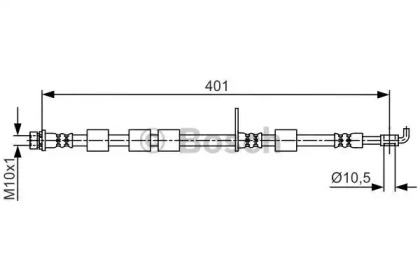 Тормозной шланг BOSCH 1 987 481 701