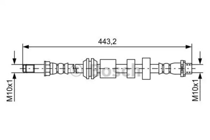 Тормозной шланг BOSCH 1 987 481 740