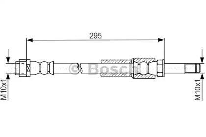 Тормозной шланг BOSCH 1 987 481 746