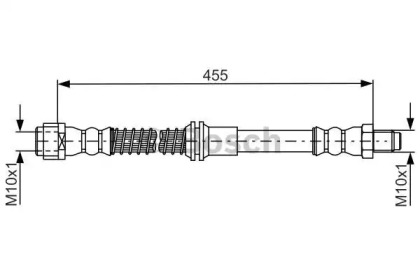 Тормозной шланг BOSCH 1 987 481 747