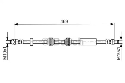 Тормозной шланг BOSCH 1 987 481 748