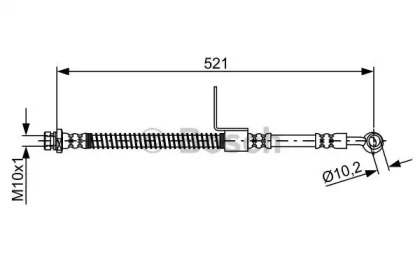 Тормозной шланг BOSCH 1 987 481 865