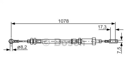 Трос BOSCH 1 987 482 002