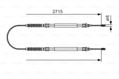 Трос BOSCH 1 987 482 003