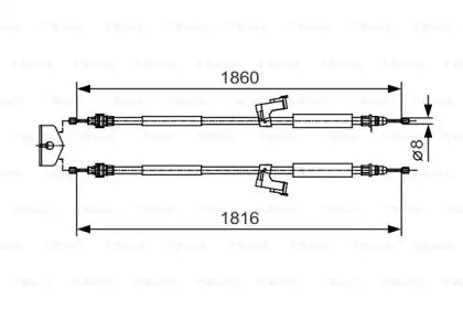 Трос BOSCH 1 987 482 019