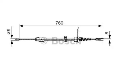 Трос BOSCH 1 987 482 022