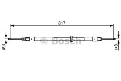 Трос BOSCH 1 987 482 024