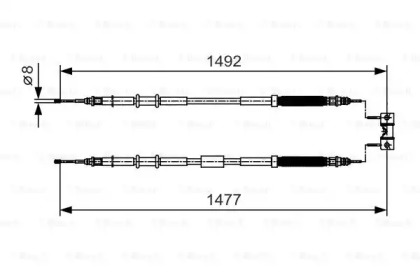 Трос BOSCH 1 987 482 038