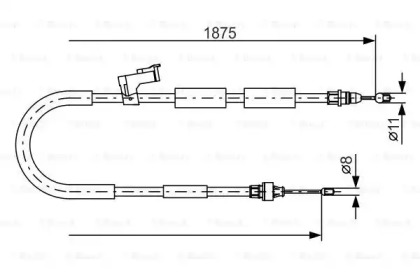 Трос BOSCH 1 987 482 057