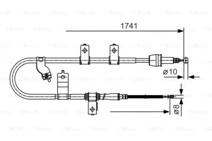 Трос BOSCH 1 987 482 076