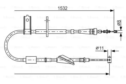 Трос BOSCH 1 987 482 093