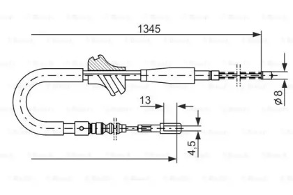 Трос BOSCH 1 987 482 101