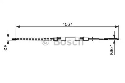 Трос BOSCH 1 987 482 104