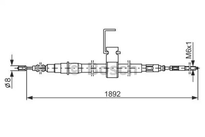 Трос BOSCH 1 987 482 106