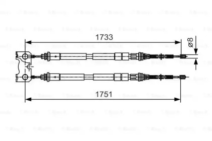 Трос BOSCH 1 987 482 123