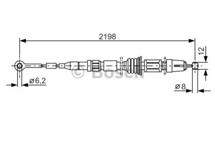 Трос BOSCH 1 987 482 127