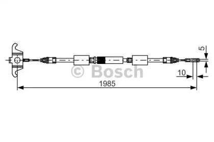 Трос, стояночная тормозная система BOSCH 1 987 482 128