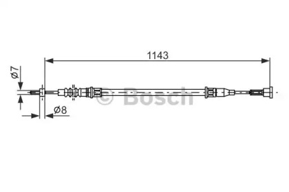 Трос BOSCH 1 987 482 139