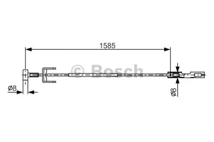 Трос BOSCH 1 987 482 145