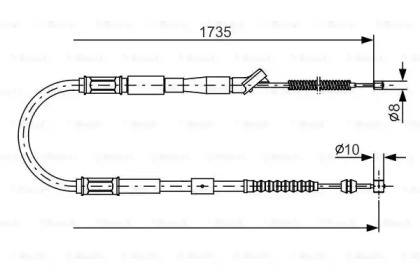 Трос BOSCH 1 987 482 160