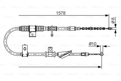 Трос BOSCH 1 987 482 168