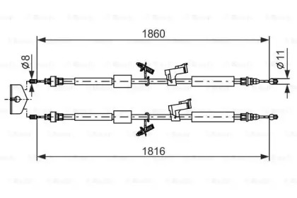 Трос BOSCH 1 987 482 189