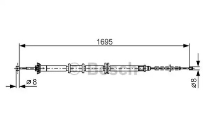 Трос BOSCH 1 987 482 205