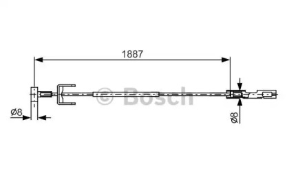 Трос BOSCH 1 987 482 292