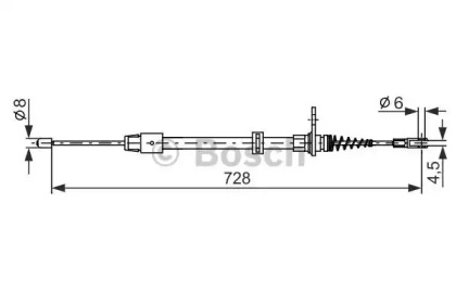 Трос BOSCH 1 987 482 301