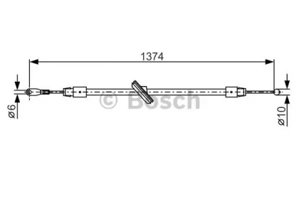 Трос BOSCH 1 987 482 312